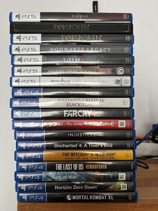 Vând colecție jocuri PS4 & PS5 – PACHET AVANTAJOS