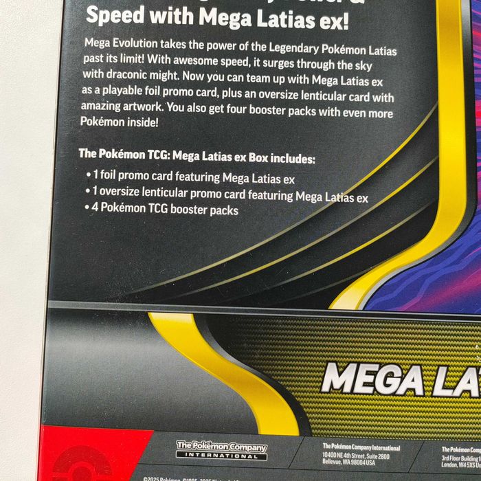 Set carti de joc Pokemon TCG, Mega Latias ex Box