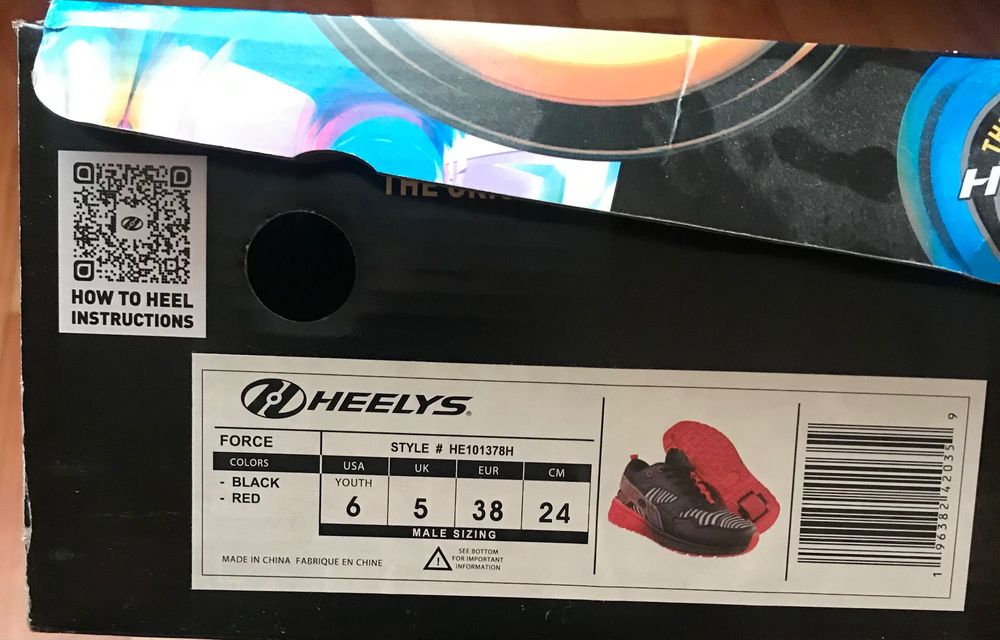 Кроссовки ролики Heelys оригинал. Новые.