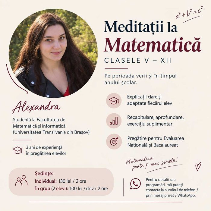 Meditatii matematica V-XII
