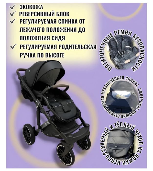 Коляска 2в1 Люлька и прогулочная