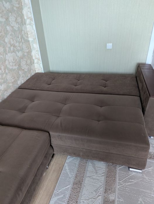 Коричневый Диван 4 метра