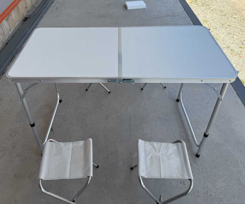 Комплект Сгъваема Маса и Столове Malatec 7893, 4 Стола,120х60-ЦВЕТОВЕ