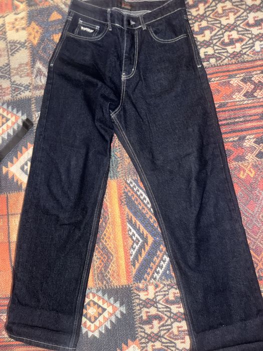 Джинсы Evisu широкие