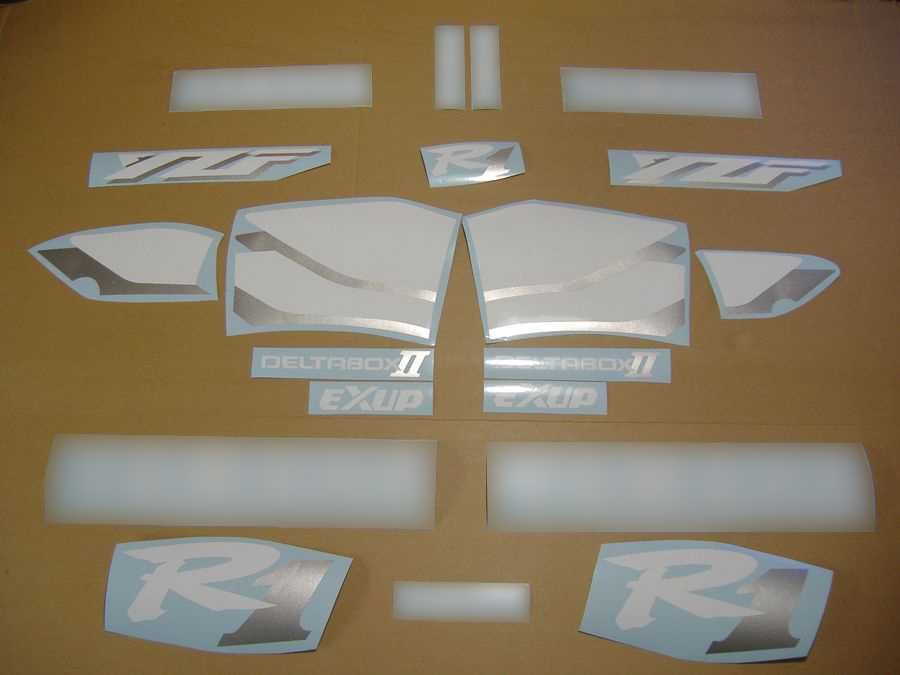 Стикери Yamaha R1 1-во поколение 1998г-2001г лепенки Ямаха р1 rn04