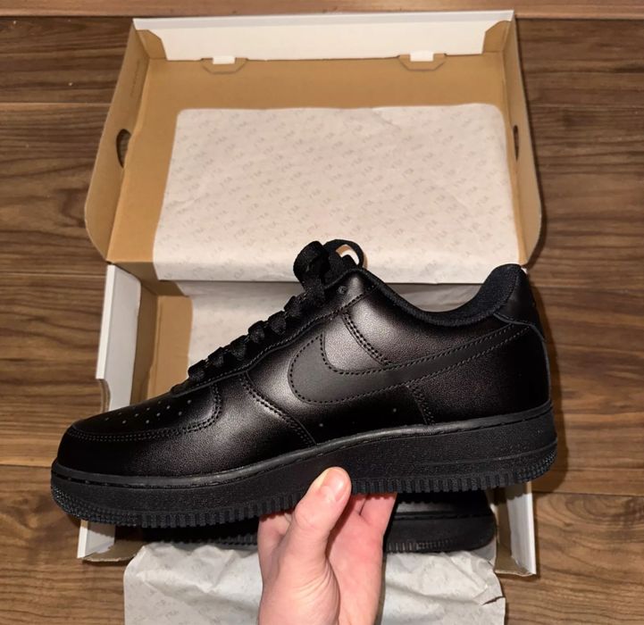 Nike Air Force 1 Triple Black Low Adidasi Sneakers