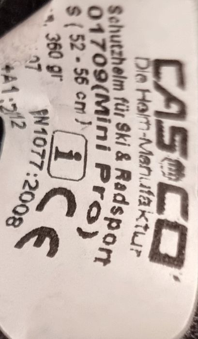 Ски каска CAS CO S 52-56 см.