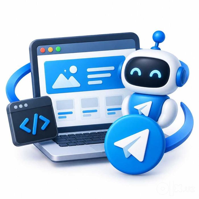 Telegram bot, Mini App va veb-sayt yaratish, AI
