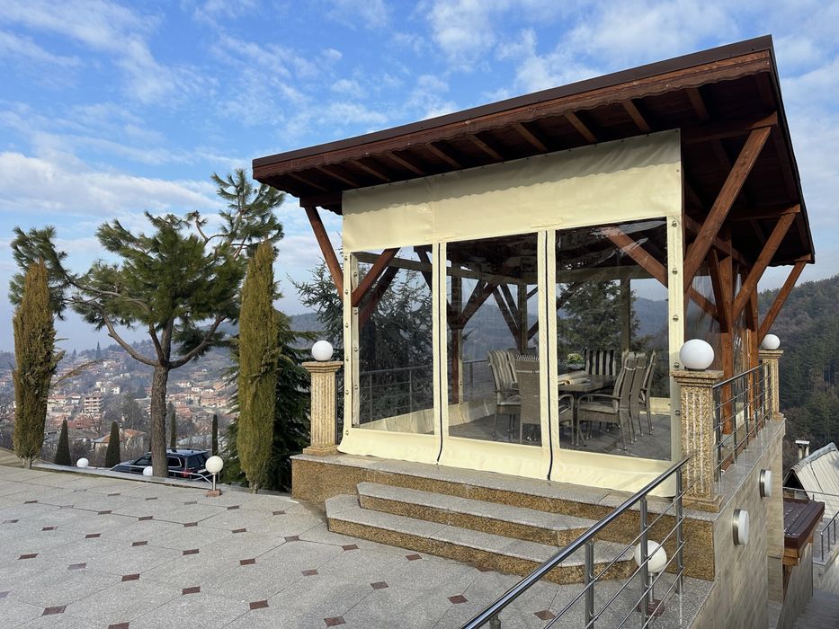 Ветроупорни завеси PVC прегради прозрачен винил кристал найлон барбекю