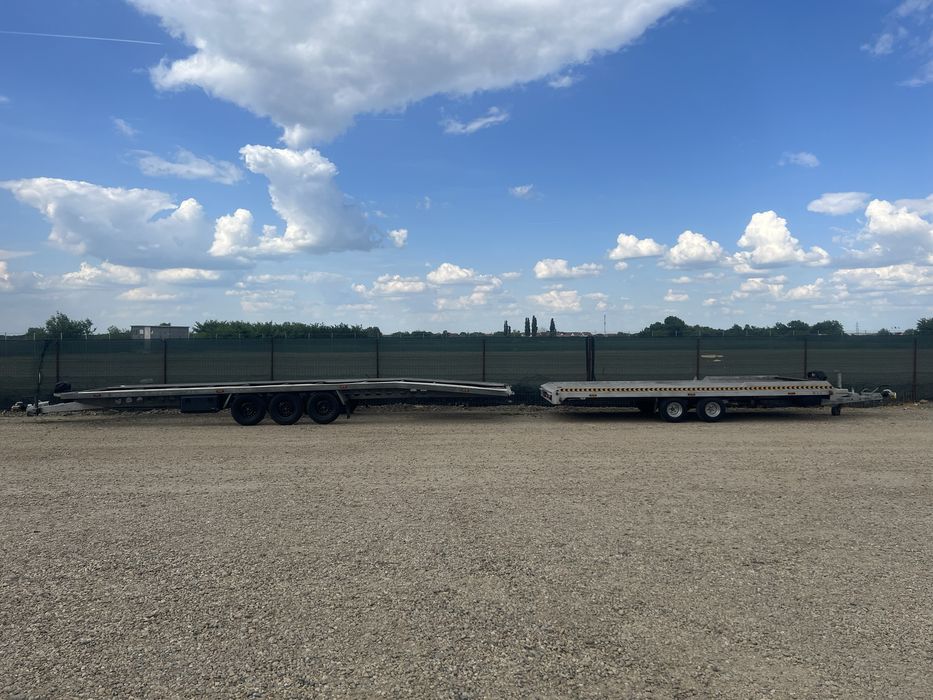 inchiriez remorca trailer platforma transport auto carucioare roti