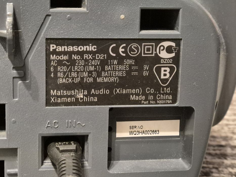 Radio Casetofon Cd Panasonic RX-D21