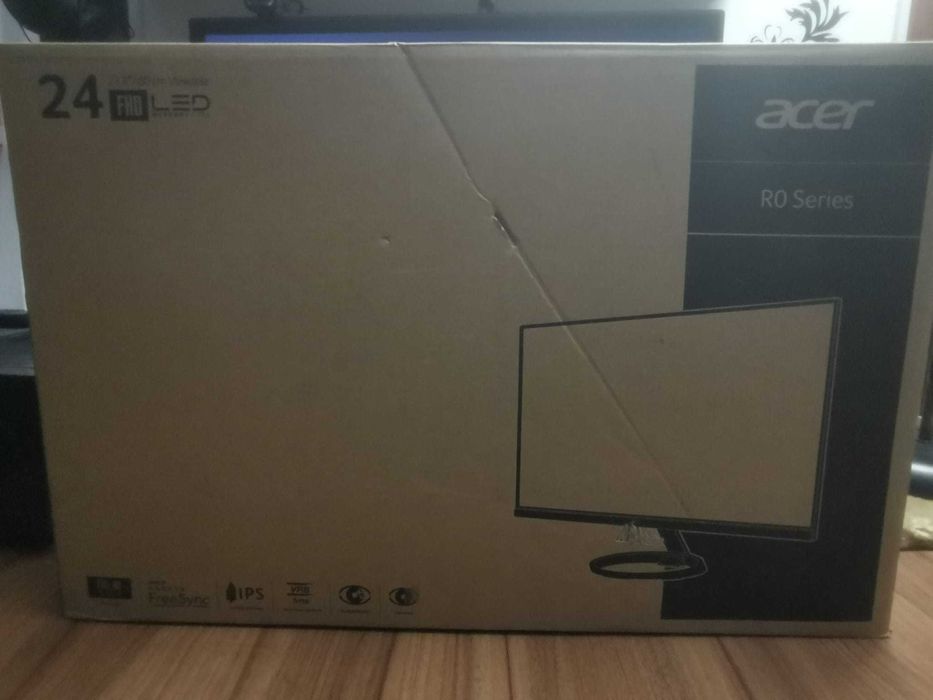 Monitor, Acer, LED, 23.8", Full HD, 100 Hz, 1 ms, Negru