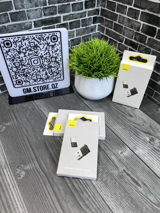Bluetooth Адаптер Baseus BAO4 USB для ПК и ноутбука Bluetooth 5.0