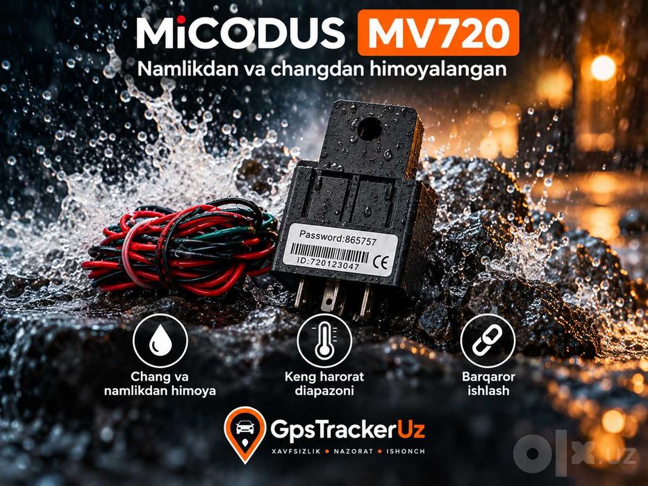 GPS-трекер MiCODUS MV720 (ishonchli hizmat Gps_Tracker_UZda!)