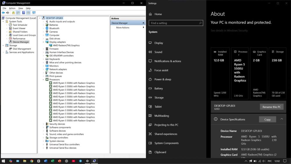 Lenovo v15 82KD 6/12 Ryzen 5