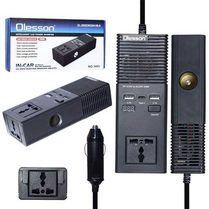 Преобразувател на напрежение 200W от 12V24V на 220V - 1665