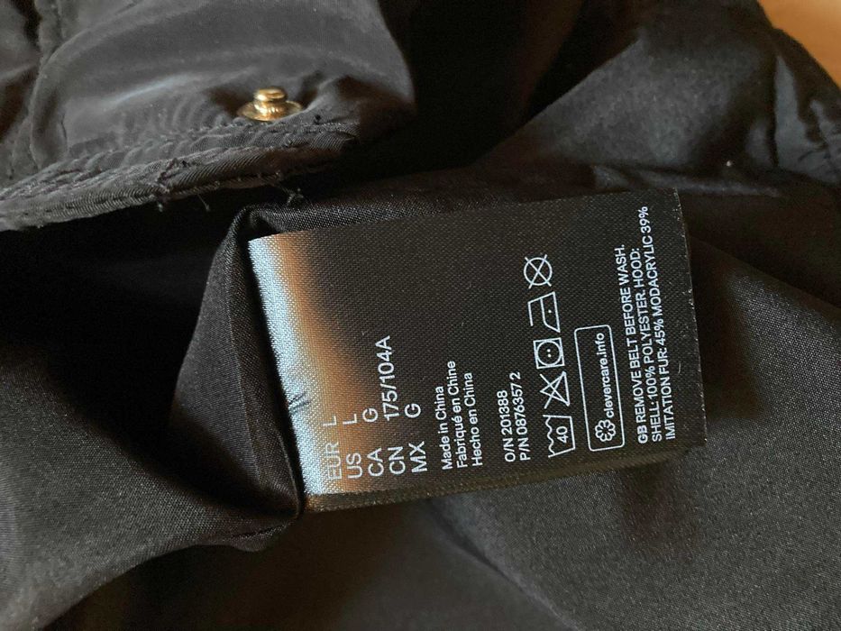 Чисто ново зимно яке тип парка H & M размер Л с етикет
