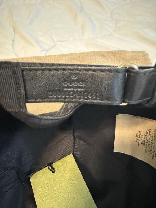 gucci gg monogram cap - negru (mărime s / 57 cm)