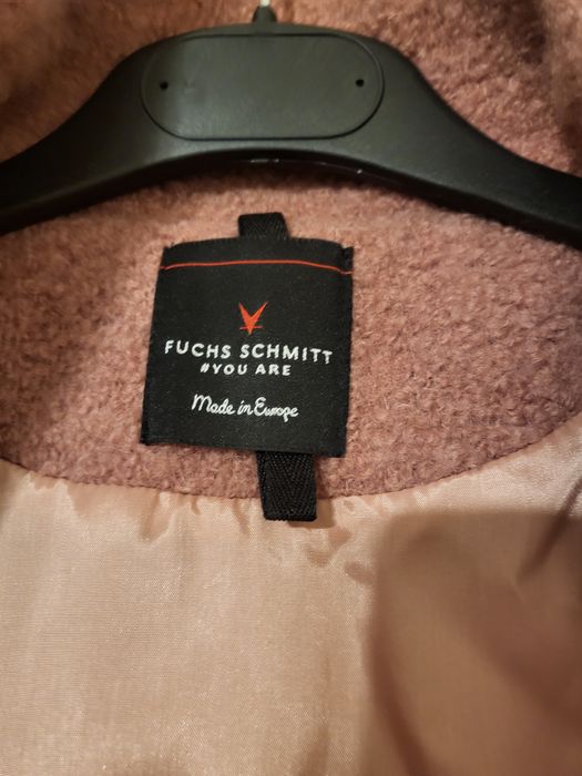 Pardesiu nou roz pudra material buclat