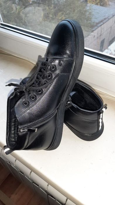 Мужские ботинки кожа