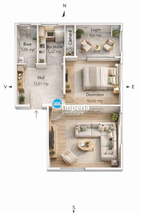 Apartament 2 cam,  decomandat, de vanzare zona Copou - 0scar