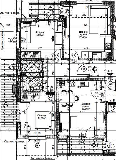 Тристаен апартамент в строеж, кв. "Кайсиева градина" с паркомясто