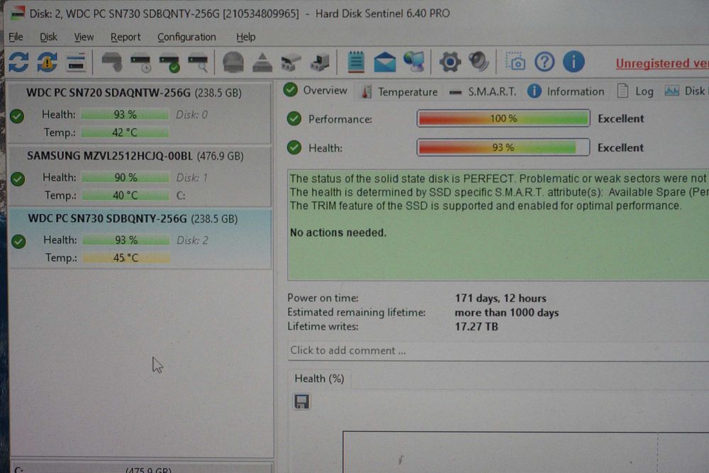 256GB Nvme SSD m.2 WD SN720 SN730 OEM - gen3 3150/2100mbs 250GB/ вкл. ДДС