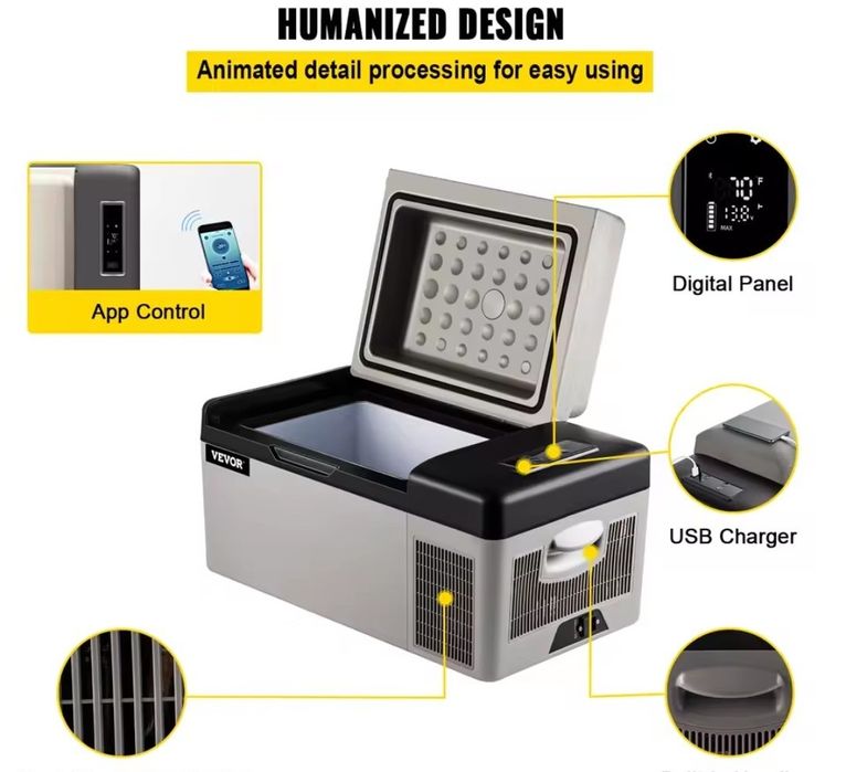 Компресорен хладилник/фризер за кемпер,каравана,автомобил12/24в