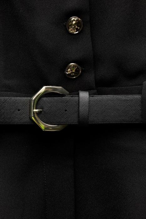 Къс черен гащеризон ZARA