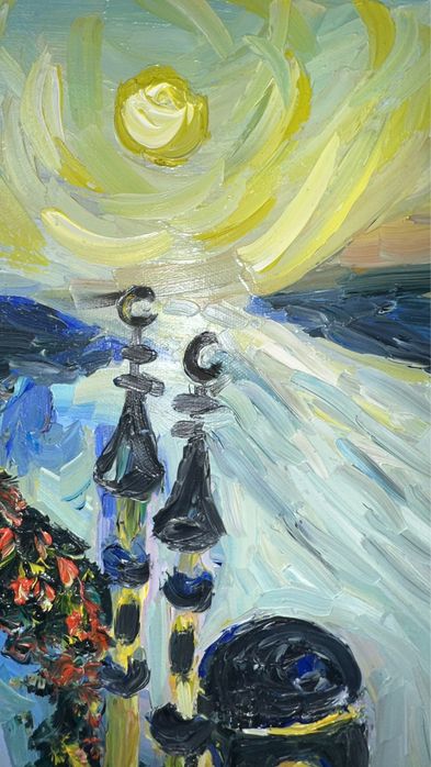 Картина с мечетью