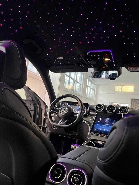 Kit fibră optică plafon înstelat RGB aplicație Android IOS telecomandă