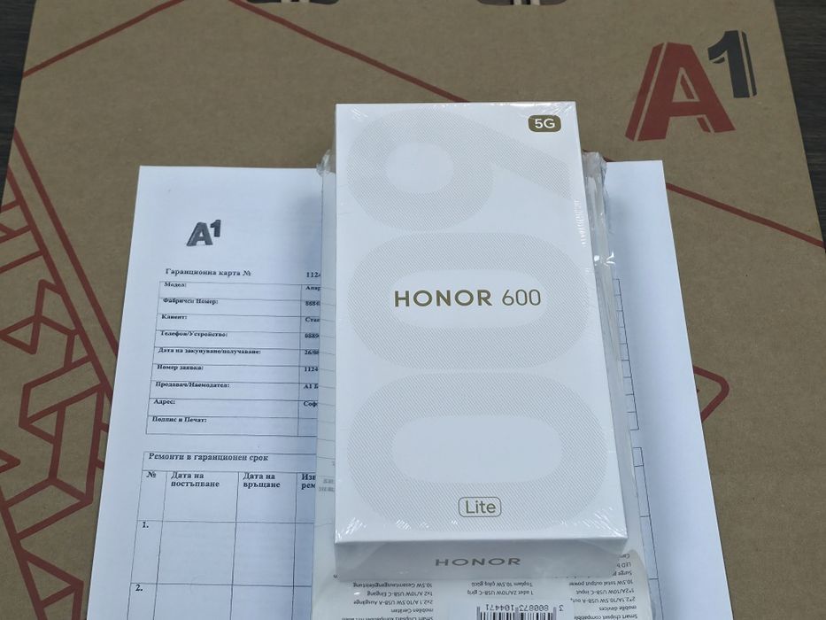 ***ЗАПЕЧАТАН 256GB Honor 600 LITE + TTEC Гаранция A1 2028г. Green / Зелен