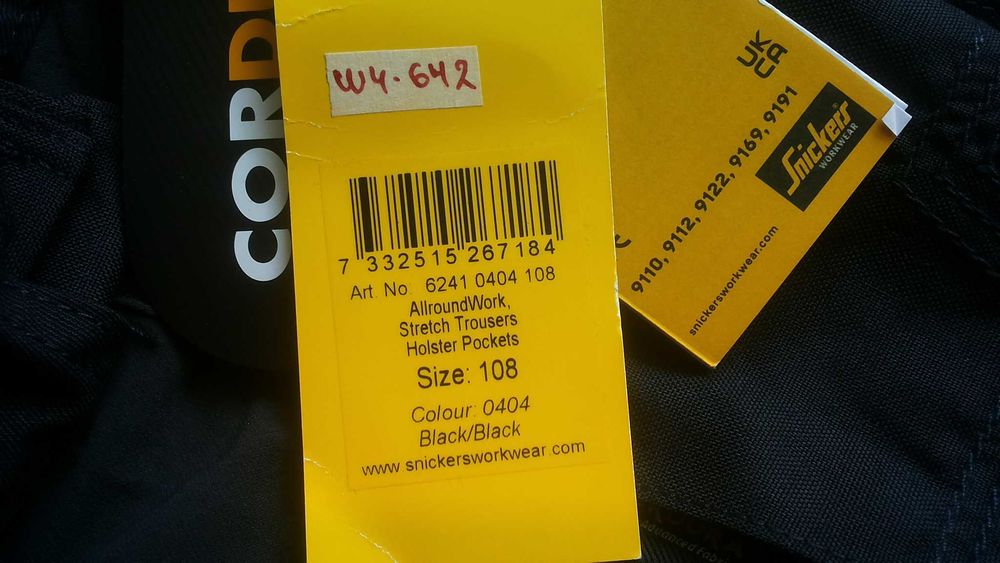 Snickers 6241 Allround Stretch Trousers Holster Pockets размер 52 / L еластичен панталон W4-642