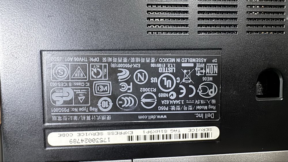 Dell ноутбук corr i5