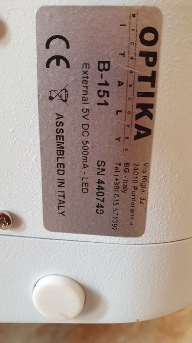 Монокуларен микроскоп B-151 Optika, 400x