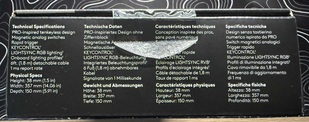 Tastatura gaming mecanica LOGITECH PRO X TKL RAPID sigilata