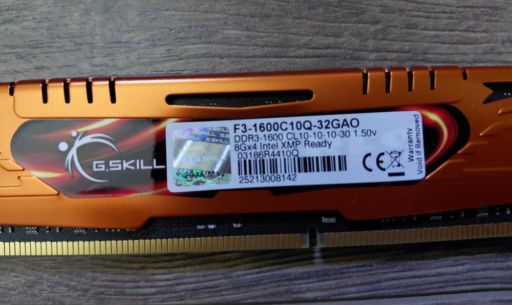 G.SKILL 32 GB DDR3 1600 MHz CL10 Ares LowProfile Quad