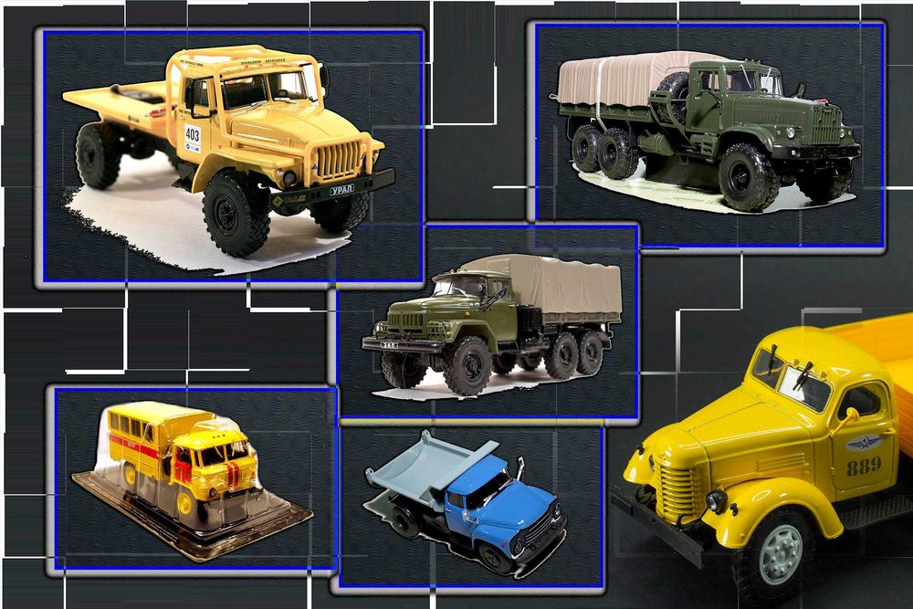 Модели грузовых машин, коллекционные экземпляры в масштабе 1:43