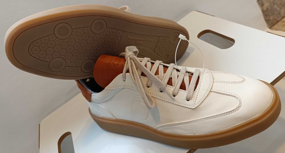 Pantofi sport casual 43 44 lucrati manual Pantofola D'Oro NOI piele