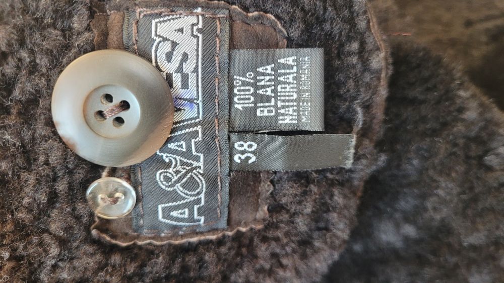 Cojoc cu gluga, piele naturala