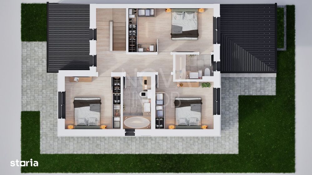 Casa tip duplex 5 camere, 215 mp gradina - Sura Mica