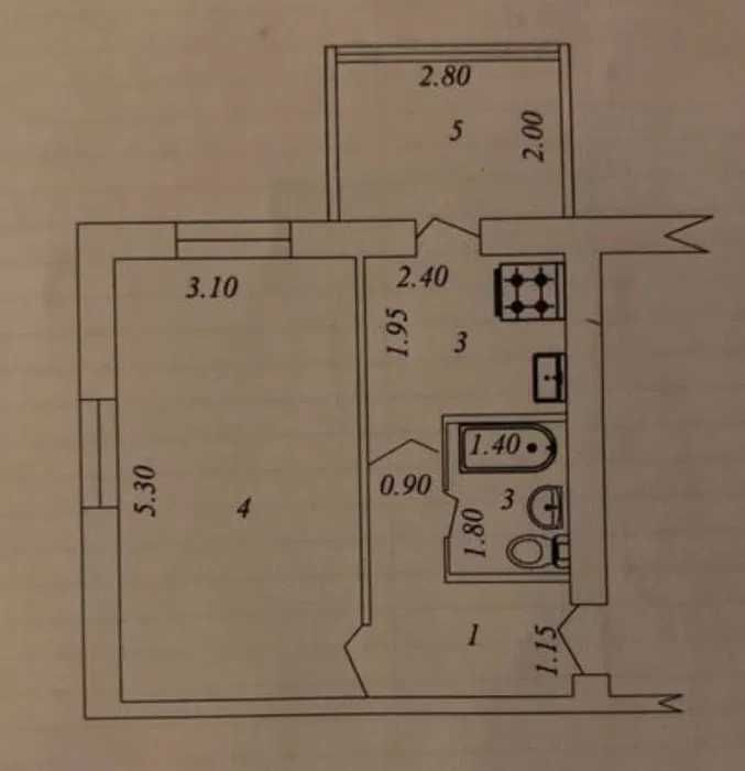 Проедается однокомнатная квартира 1/3/4 кирпич ор-р военный госпиталь