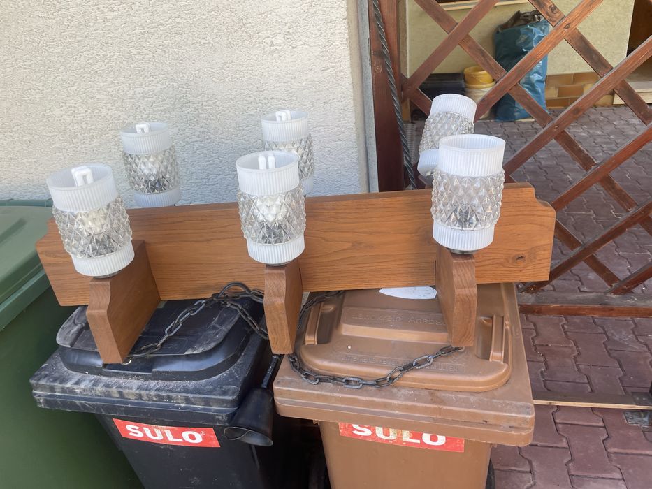 Lustra clasica lemn masiv