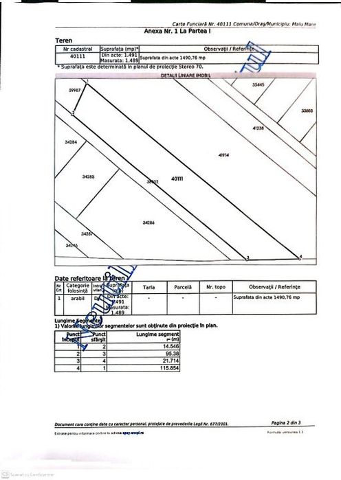 Teren intravilan de vanzare, 1490 mp, zona Selgros