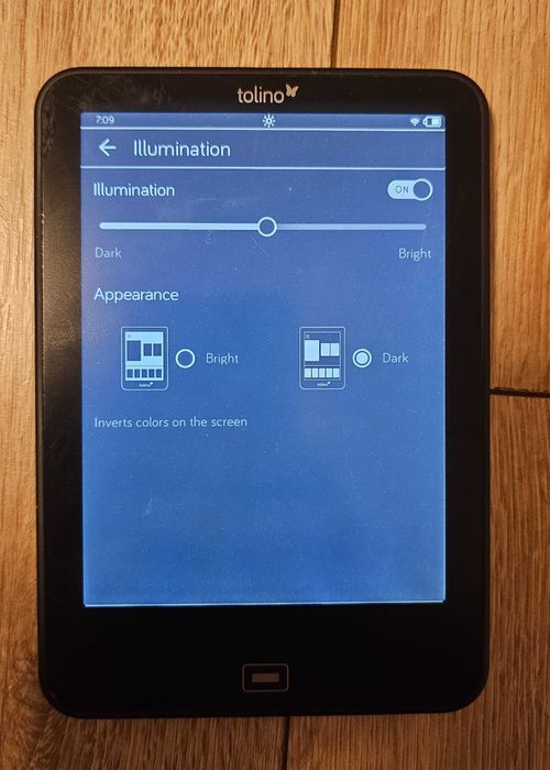 Tolino vision 2 ,iluminare ,waterproof ,6000 de cărți in ,dark mode