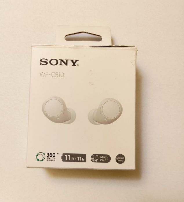 Слушалки  Sony WF - C510   безжични  бели