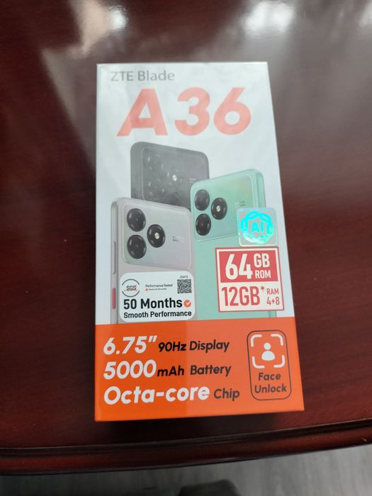 Продам сотовый телефон ZTE Blade A36, 64 GB, 12 GB.