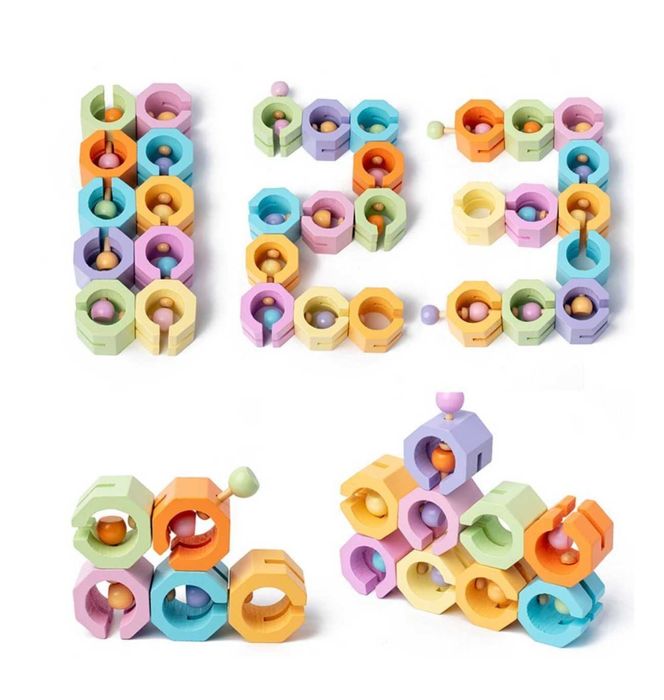 Уникален дървен конструктор Трансформер в два модела.