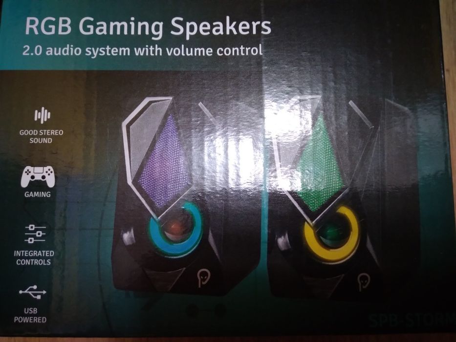 BOXE Gaming 2.0, RMS: 6W (2 x 3W), control volum, mufa casti, 4 x LED