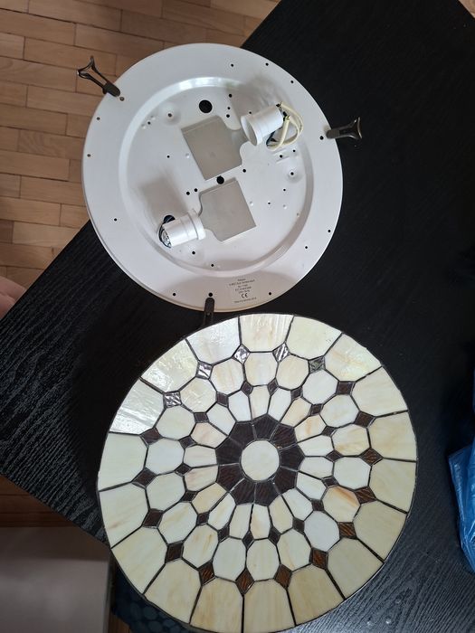 Plafonieră cu abajur din sticlă vitrată Tiffany 2xE27/60W/230V Rabalux